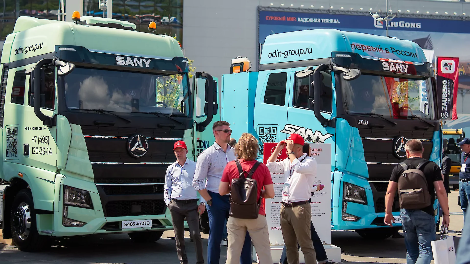 ODIN Group представила на выставке Comvex первый 100% электрический тягач SANY